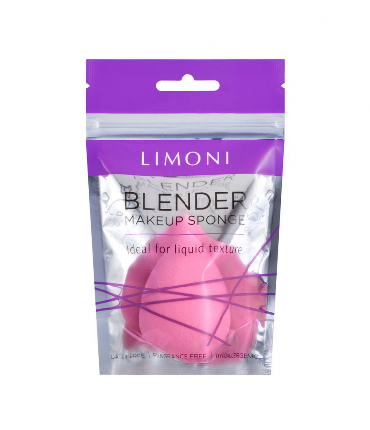 Спонж для макияжа, 1 шт | LIMONI Blender Makeup Sponge Pink фото 1