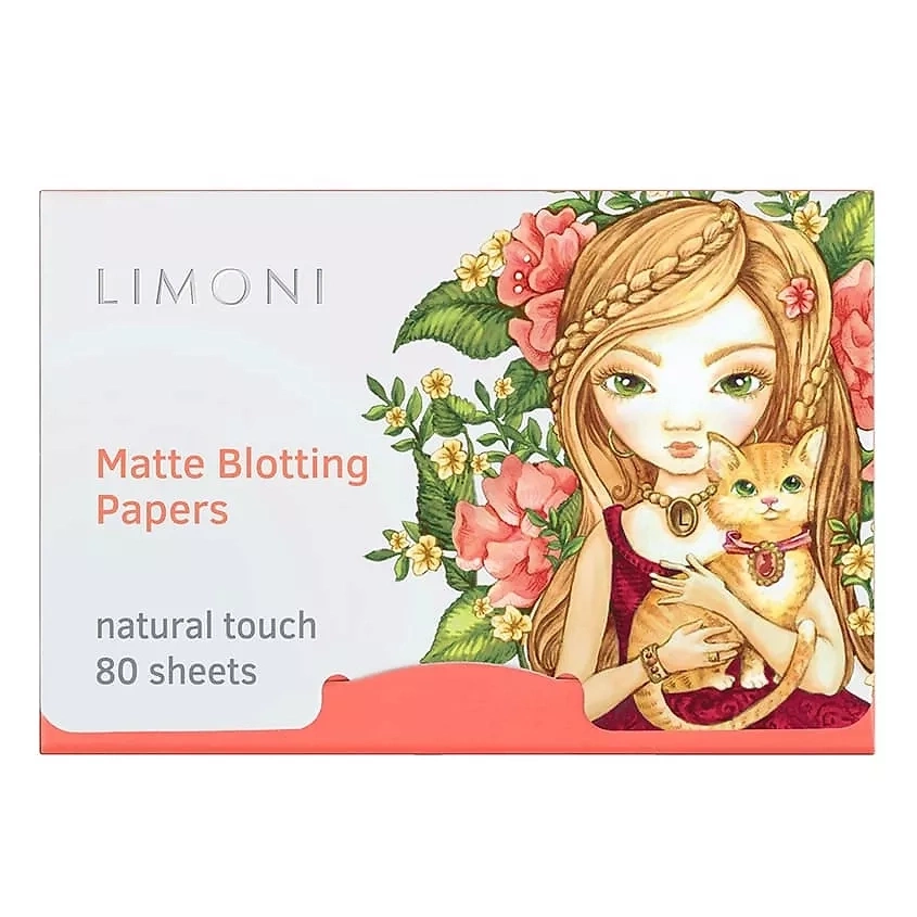 Матирующие салфетки для лица, 80 шт | LIMONI Matte Blotting Papers Pink фото 1