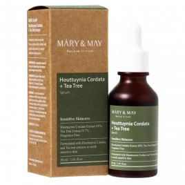 Сыворотка с хауттюйнией и чайным деревом, 30 мл | Mary&May Houttuynia Cordata+Tea Tree Serum