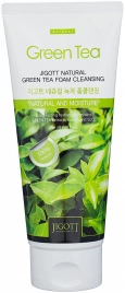 Пенка для умывания с экстрактом зеленого чая, 180 мл | JIGOTT Natural GREEN TEA Foam Cleansing
