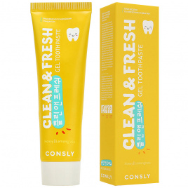 Гелевая зубная паста с медом и лемонграссом, 105 гр | Consly Clean & Fresh Honey and Lemongrass Gel Toothpaste