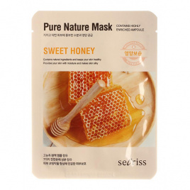 Маска для лица тканевая с медом, 25 мл | ANSKIN Secriss Pure Nature Mask Pack - Sweet honey