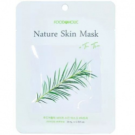 Тканевая маска чайное дерево, 23 мл | FoodaHolic Tea Tree Nature Skin Mask