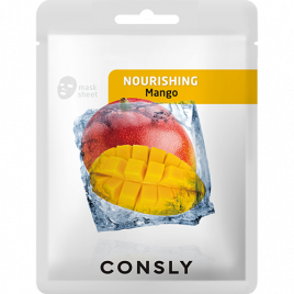 Питательная тканевая маска с экстрактом манго, 20 мл | Consly Mango Nourishing Mask Pack