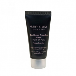 Маска для лица с ежевичным комплексом (миниатюра), 30 гр | Mary&May Blackberry Complex Glow Wash Off Pack