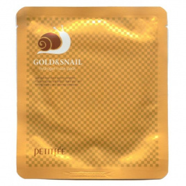 Маска для лица гидрогелевая с ЗОЛОТОМ и МУЦИНОМ УЛИТКИ, 30 гр | PETITFEE Gold&Snail Transparent Gel Mask Pack