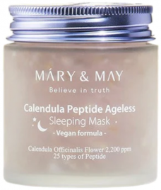 Ночная антивозрастная маска с календулой и пептидами, 110 гр | Mary&May Calendula Peptide Ageless Sleeping Mask