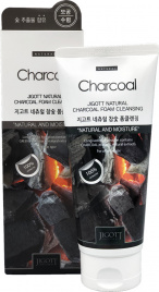 Пенка для умывания с углем, 180 мл | JIGOTT Natural CHARCOAL Foam Cleansing