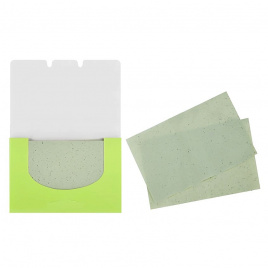 Матирующие салфетки для лица, 80 шт | LIMONI Matte Blotting Papers Green