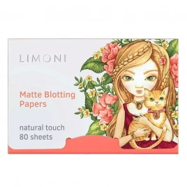 Матирующие салфетки для лица, 80 шт | LIMONI Matte Blotting Papers Pink