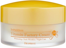Ночной крем с экстрактом облепихи, 100 гр | DEOPROCE Seabuckthorn Vitamin Factory Cream