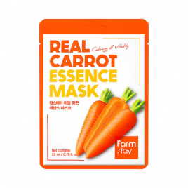 Тканевая маска с морковью, 23 гр | FarmStay Real Carrot Essence Mask