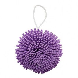 Мочалка-спонж для тела (фиолетовая), 1 шт | SOLOMEYA Bath Sponge Lilac