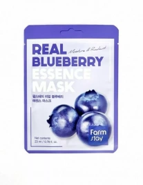 Тканевая маска с черникой, 23 гр | FarmStay Real Blueberry Essence Mask