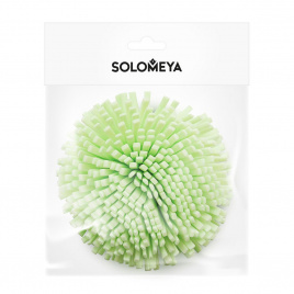 Мочалка-спонж для тела (зеленая), 1 шт | SOLOMEYA Bath Sponge Green