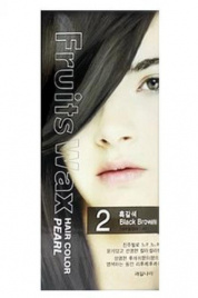 Краска для волос на фруктовой основе, 60мл+60гр | WELCOS Fruits Wax Pearl Hair Color #02