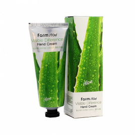 Крем для рук с экстрактом алоэ, 100 мл | FarmStay Visible Difference Hand Cream Aloe Vera