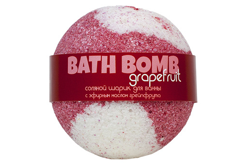Бурлящие шарики для ванны грейпфрут, 120 гр | Savonry Grapefruit Bath Bomb фото 1