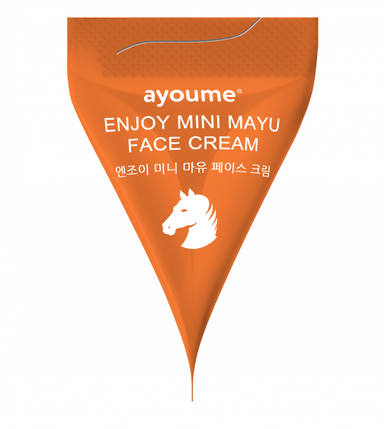 Крем для лица с лошадиным жиром, 1шт*3гр | AYOUME Enjoy Mini Mayu Face Cream фото 2