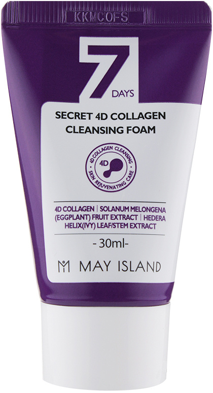 МИНИАТЮРА Пенка укрепляющая с коллагеном, 30 мл | May Island 4D Collagen Cleansing Foam Miniature фото 1