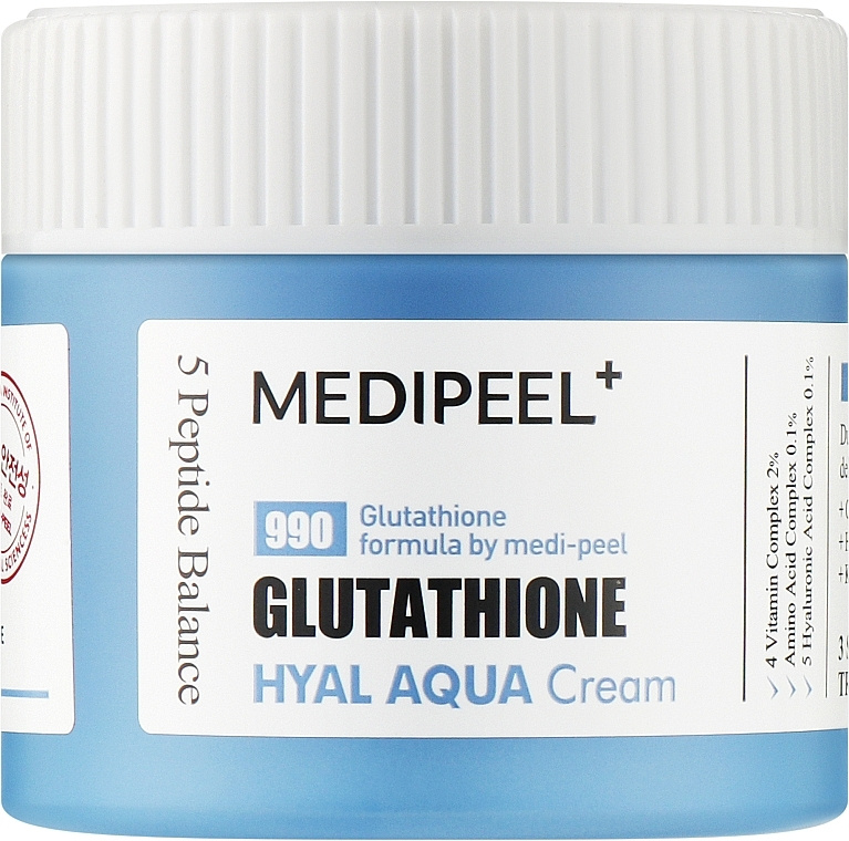 Глубокоувлажняющий крем-гель для сияния кожи, 50 гр | Medi-Peel Glutathione Hyal Aqua Cream фото 4