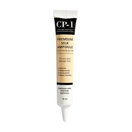 Несмываемая сыворотка для волос с протеинами шелка, 20 мл | ESTHETIC HOUSE CP-1 Premium Silk Ampoule фото 1