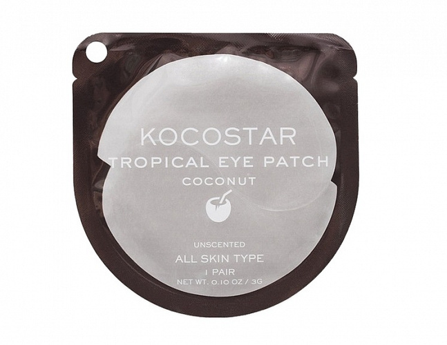 Гидрогелевые патчи для глаз Тропические фрукты (Кокос), 1 пара | Kocostar Tropicla Eye Patch (Coconut) фото 1