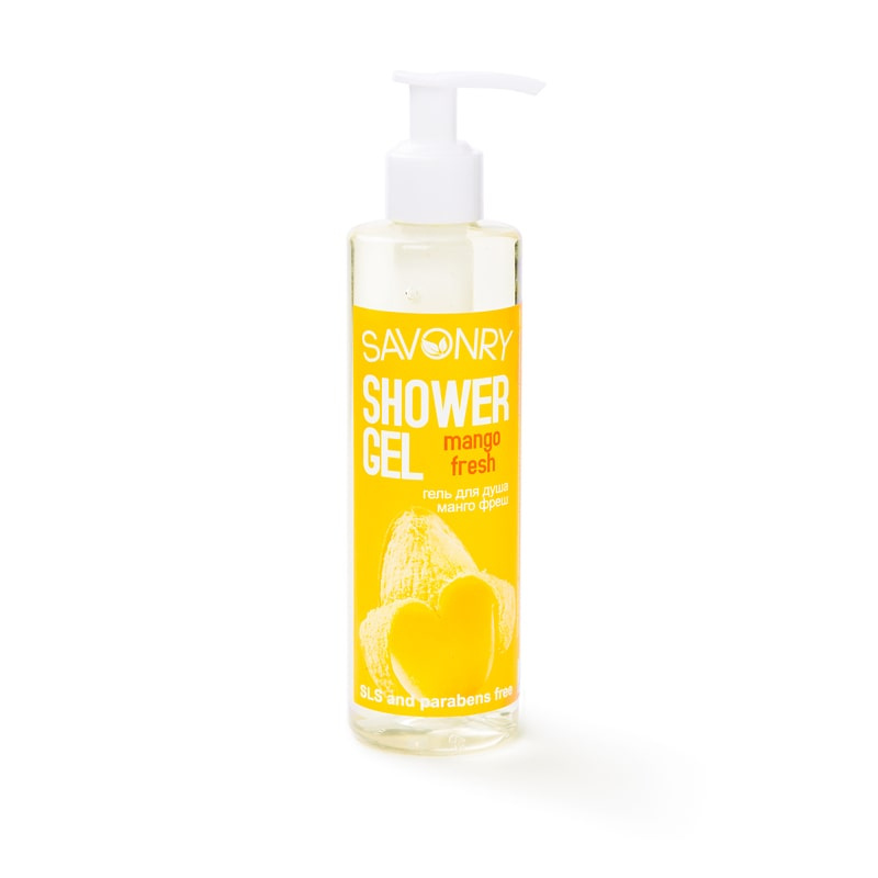 Гель для душа с ароматом манго, 250 мл | Savonry Shower Gel Mango Fresh фото 1