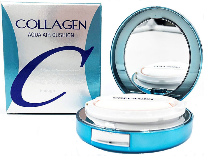 Тональный кушон КОЛЛАГЕН, 15 гр | ENOUGH Collagen Aqua Air Cushion SPF50+ PA+++ №13 фото 1